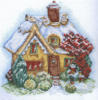 Схема вышивки «Красивый зимний домик»