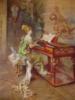 Схема вышивки «Девушка за роялем»