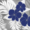 Схема вышивки «Подушка синие цветы»