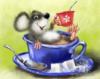 Схема вышивки &laquo;Мышка в чашке&raquo;
