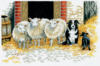 Схема вышивки «Овцы и собака»