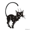 Схема вышивки «Чёрная кошка»