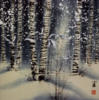 Схема вышивки «Birches in Winter»