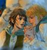 Схема вышивки «Фродо и Сэм»