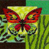 Схема вышивки «Подушка с бабочкой»