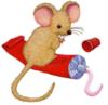 Схема вышивки «Мышка с тюбиком»