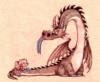 Схема вышивки «Blue-tongue-battle-dragon»