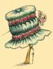 Схема вышивки «Шляпка с розочками»