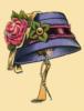 Схема вышивки «Шляпка с розой»