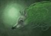 Схема вышивки «Зеленый волк»