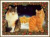 Схема вышивки «Два кота возде Богдада»