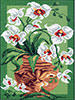 Схема вышивки «Букет орхидей»