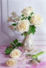 Схема вышивки «Белые розы...»