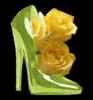 Схема вышивки «Туфля с розами»