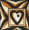 Схема вышивки «Подушка " сердце"»