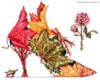 Схема вышивки «Цветочный туфель 2»