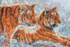 Схема вышивки «Резвящиеся тигры»