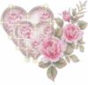 Схема вышивки «Розы и сердце»