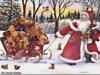 Схема вышивки «Дед Мороз спешит к нам в гости»
