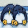 Схема вышивки «Влюбленные пингвины»
