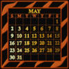 Схема вышивки «Calendar 2010 May»
