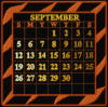 Схема вышивки «Calendar 2010 September»