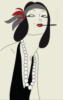 Схема вышивки «Девушка с папироской»