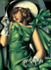 Схема вышивки «Дама в зелёном»