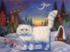 Схема вышивки «Зимний, зимний, зимний кот»