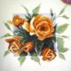 Схема вышивки «Подушка Чайные розы»