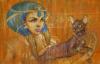 Египтянка с кошкой: оригинал