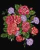 Схема вышивки «Розы и вьюнок»