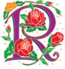 Схема вышивки «"R"»