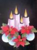 Схема вышивки « новогодние свечи»