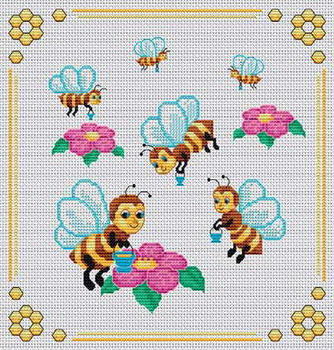 Набор для вышивки крестом Пчелка Мая НХД - Мир рукоделия