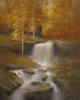 Схема вышивки «Осень, водопад, лес»