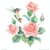 Схема вышивки «Розы и колибри»