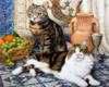 Схема вышивки «Семейство кошачьих»