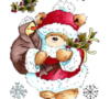 Схема вышивки «Тедди-Дед Мороз»