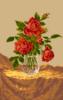 Схема вышивки «Розы в стакане»
