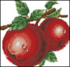 Схема вышивки «Подушка " красное яблоко "»