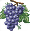 Схема вышивки «Подушка " виноград "»