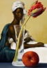 Африканская женщина и тюльпан: оригинал