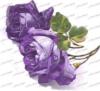 Схема вышивки «Фиолетовые розы»