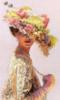 Схема вышивки «Леди в цветочной шляпке»