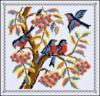Схема вышивки &laquo;Снегири&raquo;