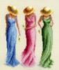 Схема вышивки «Три девицы»