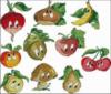 Схема вышивки «Веселые фрукты»