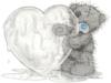 Схема вышивки «Мишка и ледяное сердце»