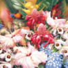 Схема вышивки «Подушка "Цветы тропиков"»